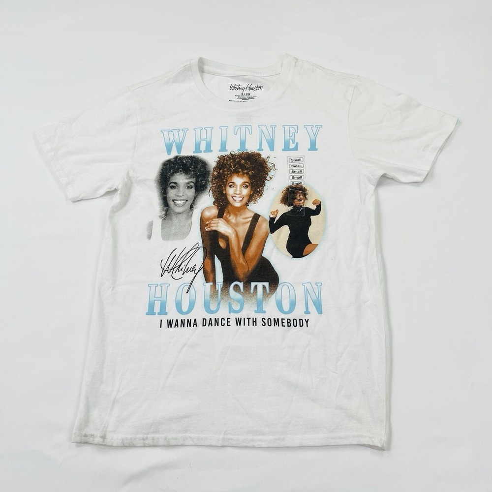 Vintage Style WHITNEY HOUSTON I Wanna Dance T-Shirt Mens Small NEW "READ "